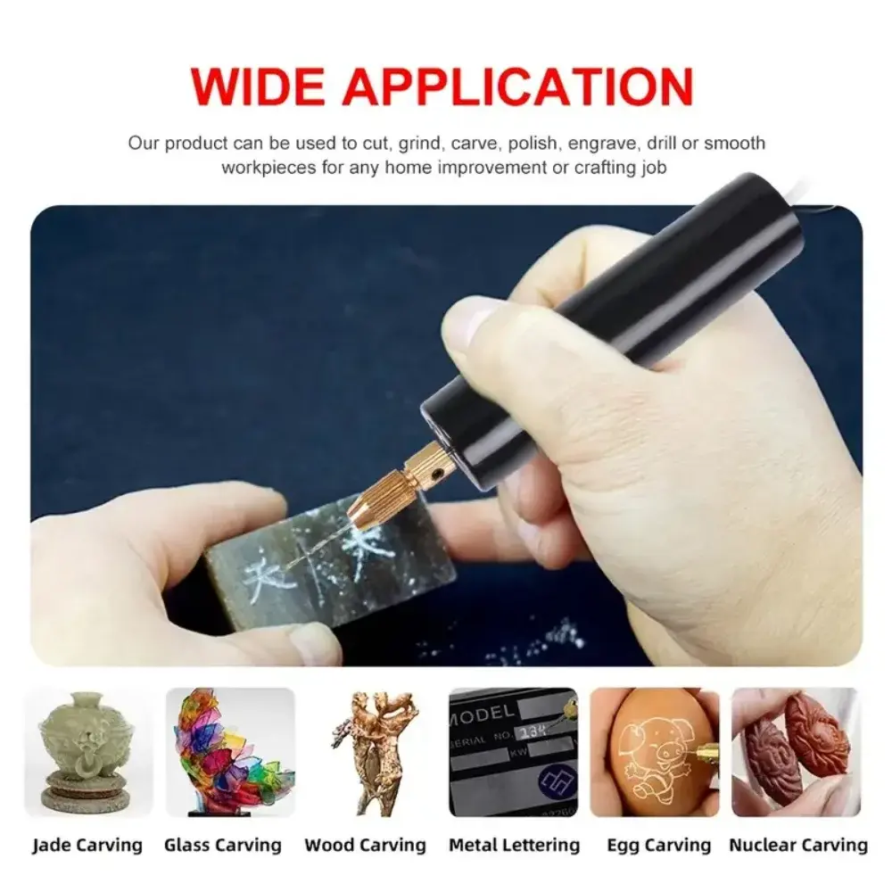 Handheld Mini Electric Drill DIY Electric USB Electric Drill Tools for Epoxy Resin Jewelry Making Wood Craft Engraving Pen Tool