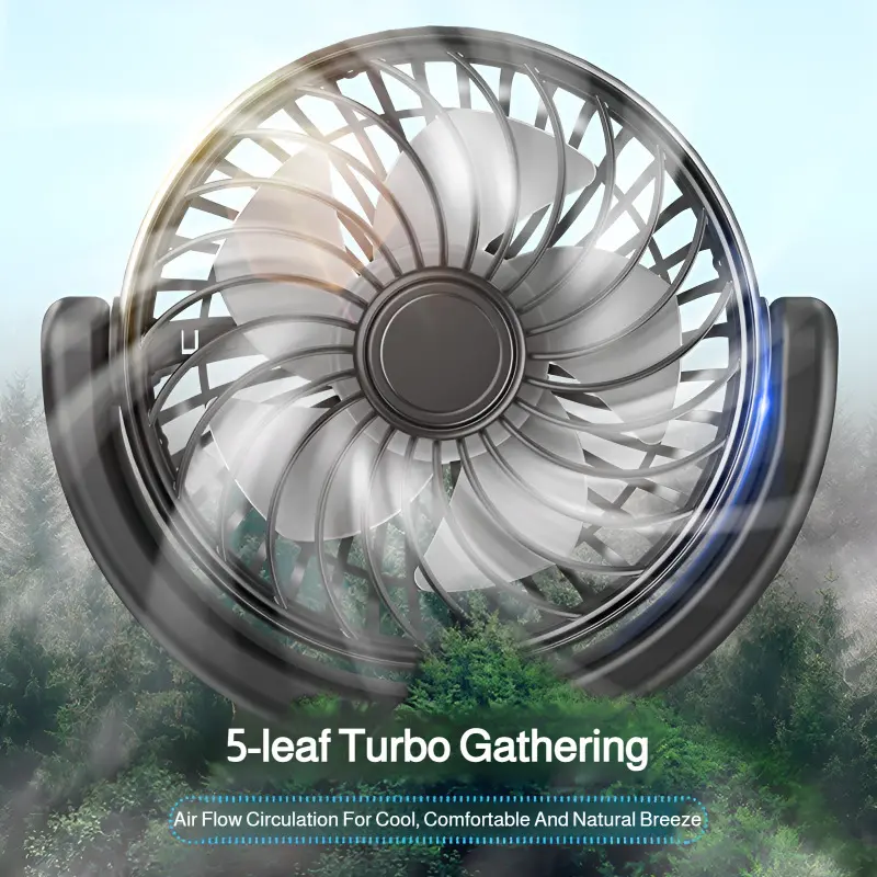 Car double-head fan car rear seat electric fan summer large truck car universal electric fan usb car