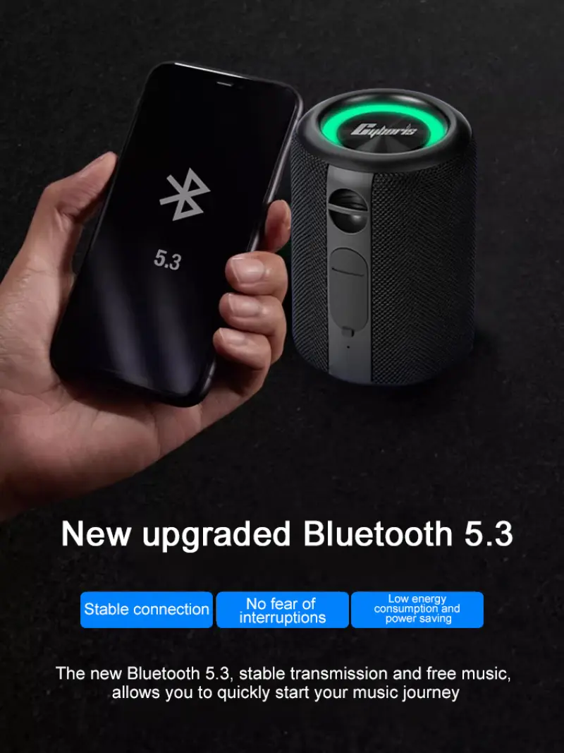 Wireless Bluetooth Speaker Dazzling  Split Subwoofer Wireless Bluetooth Audio RGB Outdoor Wireless 2-in-1 Magnetic Speaker
