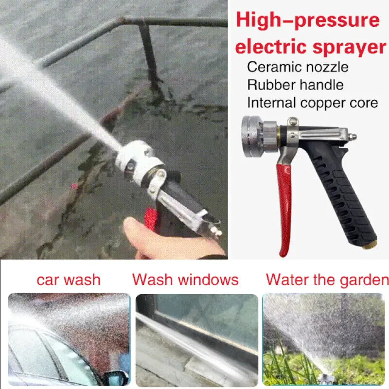 Agricultural Electric Sprayer High Pressure Stainless Steel Spray Gun Water Gun Atomizing Sprayer