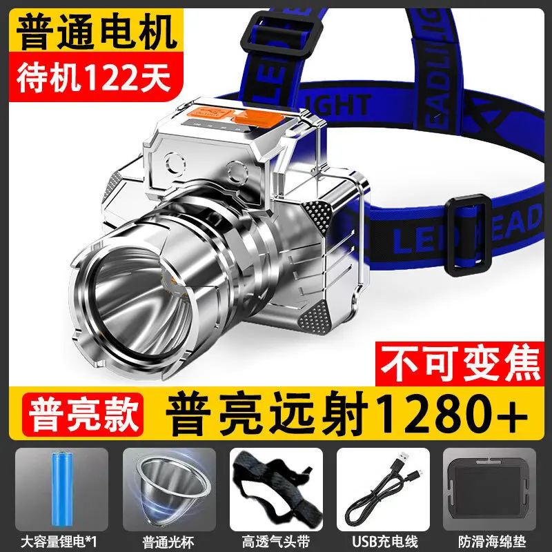 Large lithium battery, high brightness LED headlights Large lithium battery, high brightness LED headlights