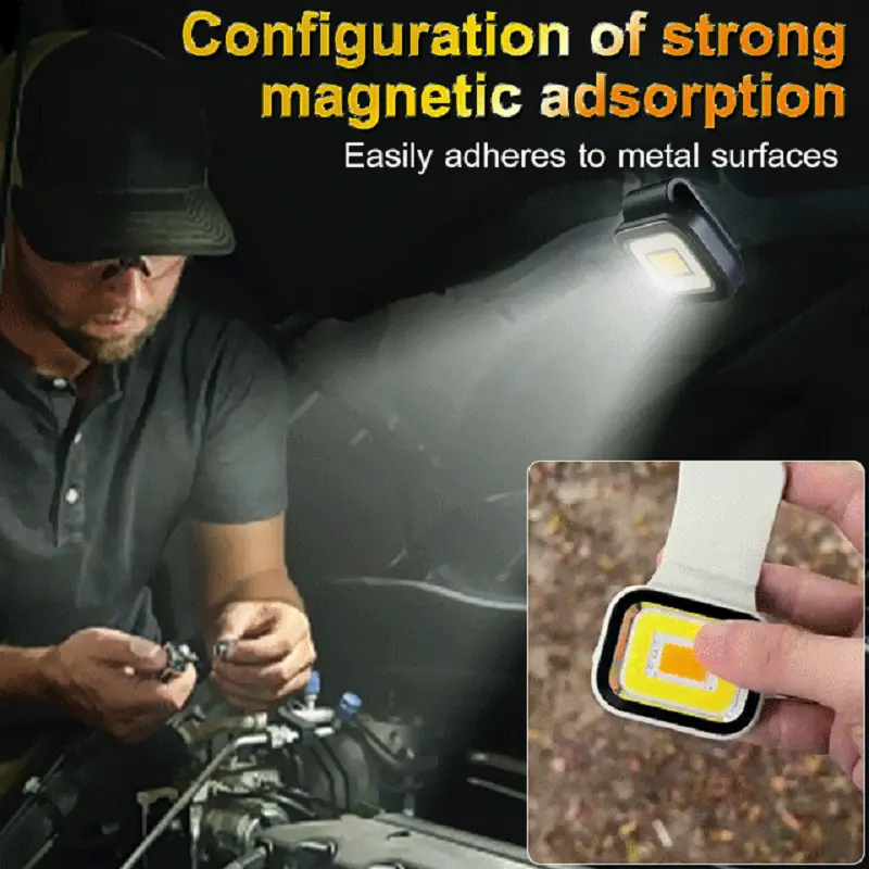 Tent Camping Light with Magnet Portable Torch Camping Lantern Work Maintenance Lighting 10 Hours Battery Life Magnetic Suspensio