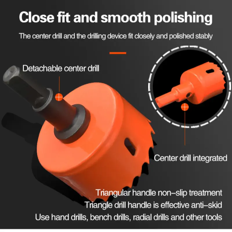 1PCS Hole Saws 20mm-200mm M42 Bi-Metal Drill Bit Cutter Carpentry Tools Cutting Metal Plastic Iron Hand Tools