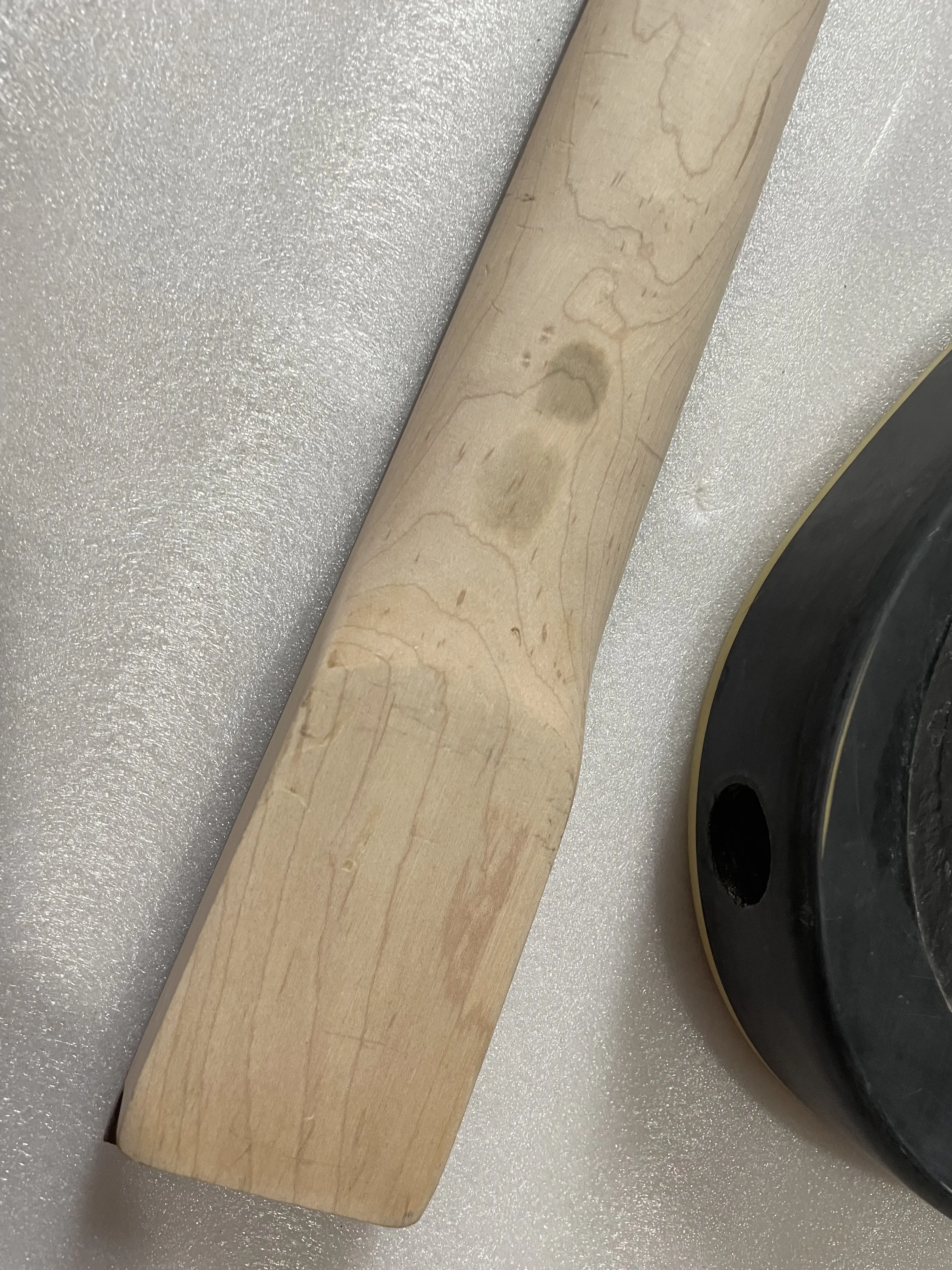 Stock Defective Electrcic Guitar Body and Neck Basswood Barrel Maple Rosewood Neck Real Photos Only One Guitar Kit DIY Part