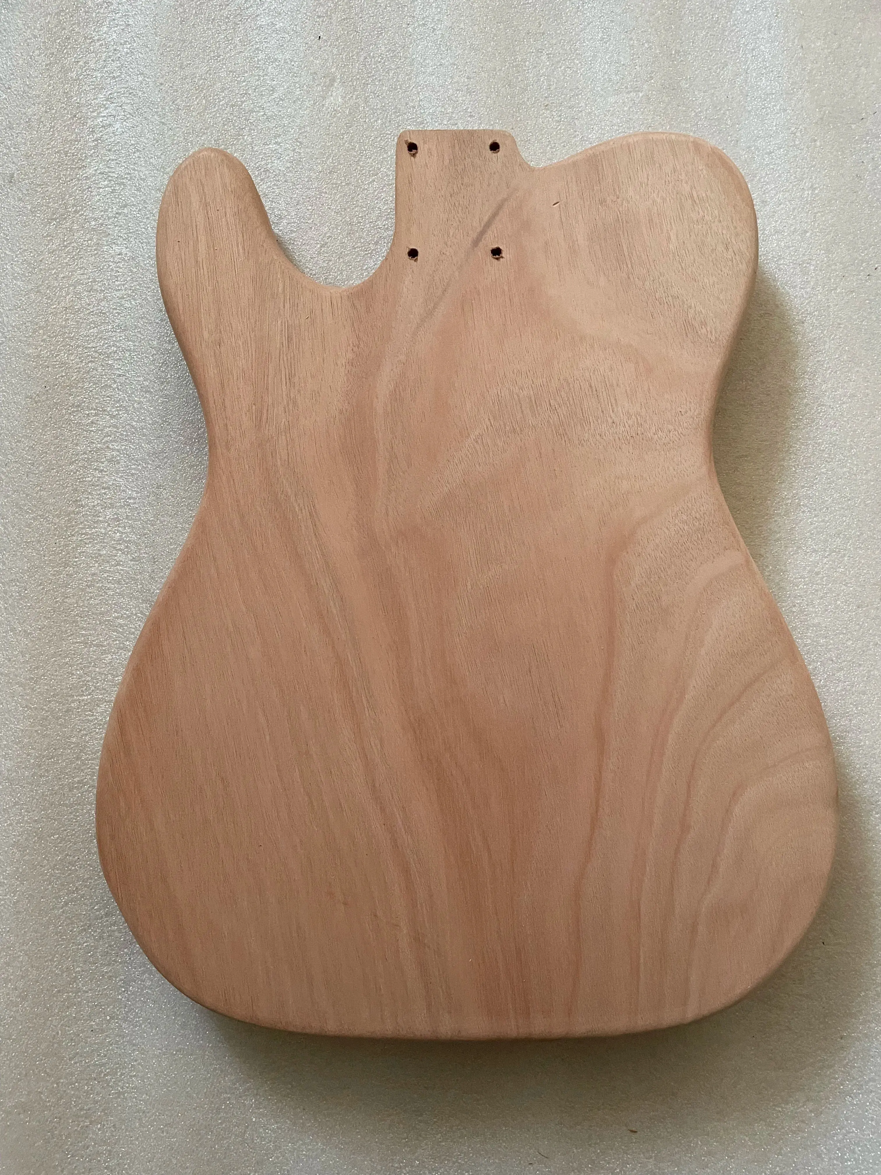 Unfinished Mahogany Wood Guitar Body, Flame Maple Veneer, Blank Guitar Barrel, DIY Part Accessories, 1 Piece Solid Wood