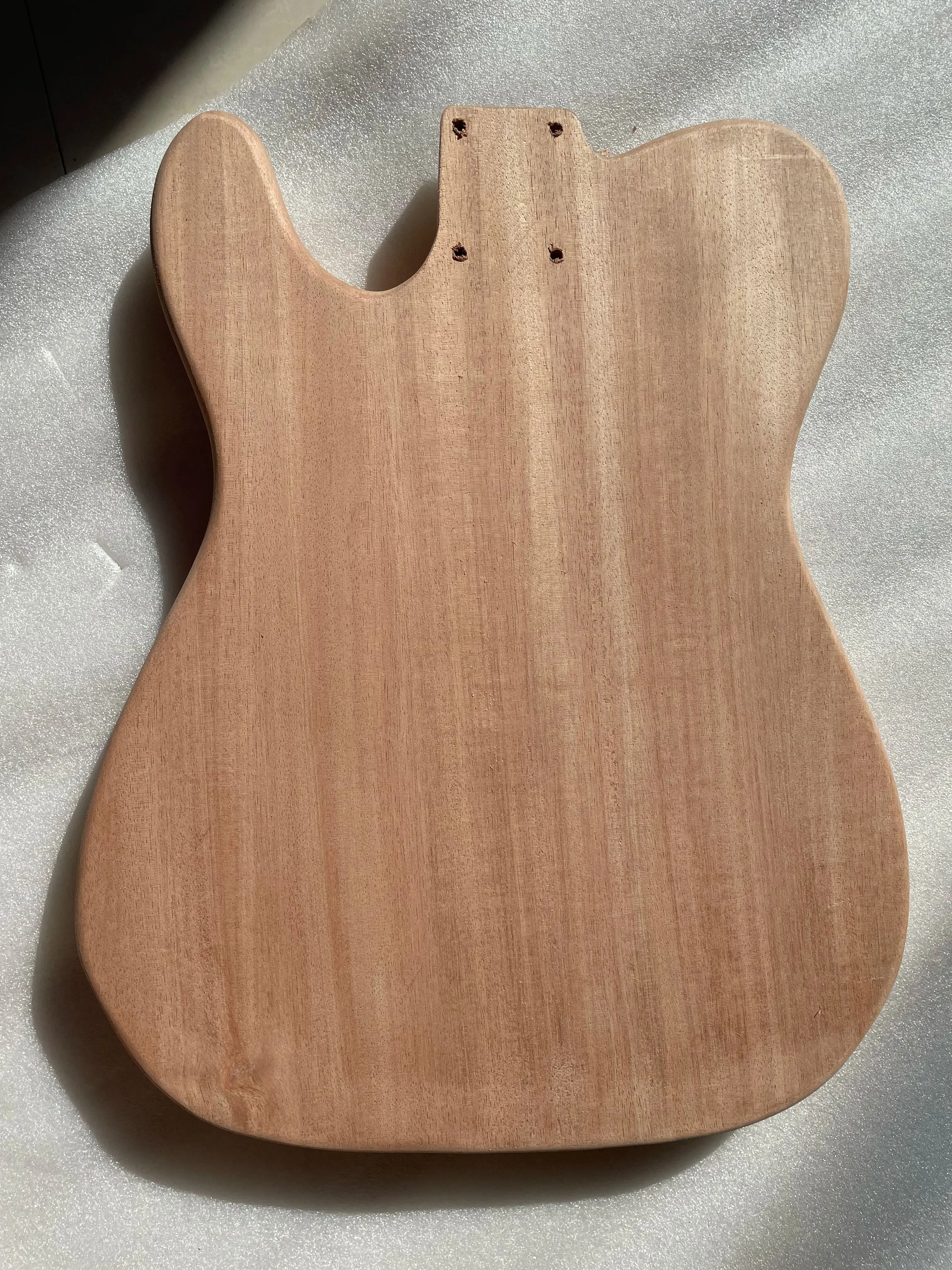 Unfinished Mahogany Wood Guitar Body, Flame Maple Veneer, Blank Guitar Barrel, DIY Part Accessories, 1 Piece Solid Wood