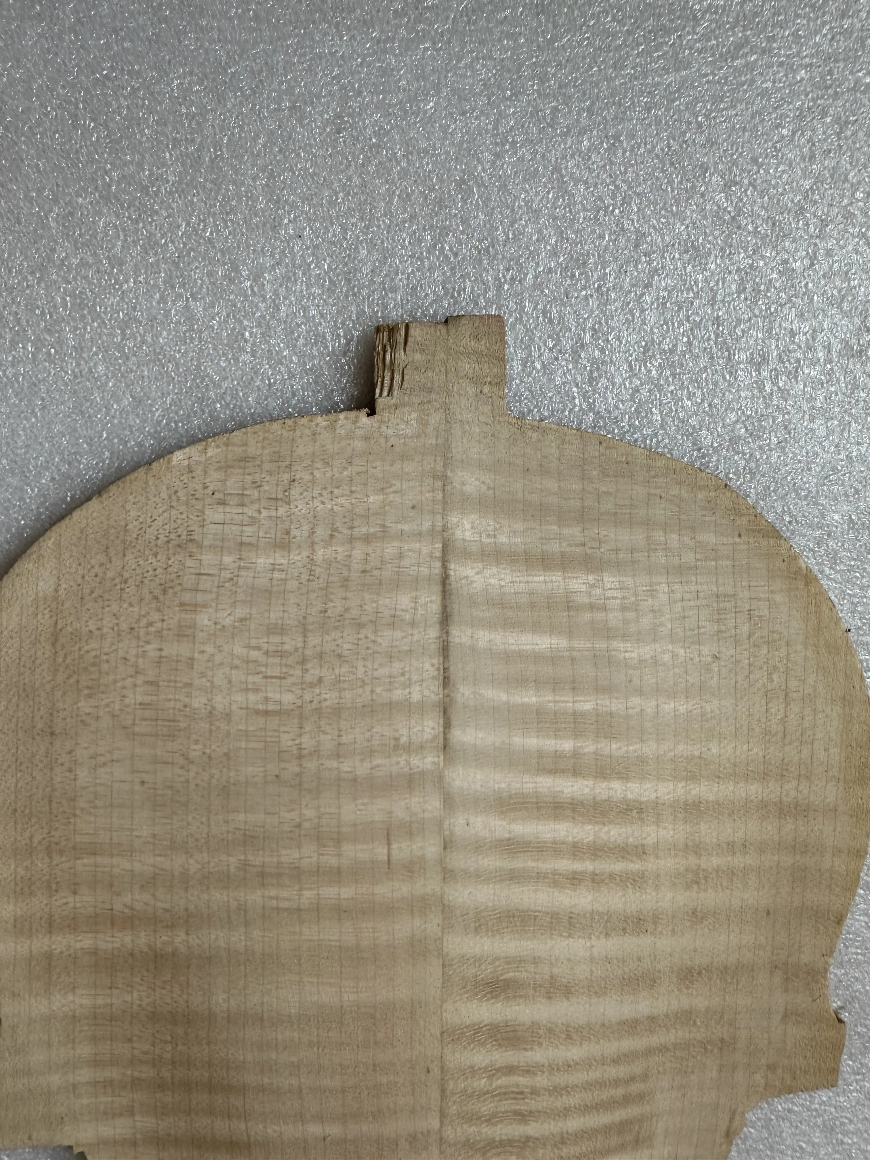 1 Pcs Solid Flamed Maple Wood Unfinished Violin Material Back Plate for 4/4 Violin Fiddle DIY Making Board