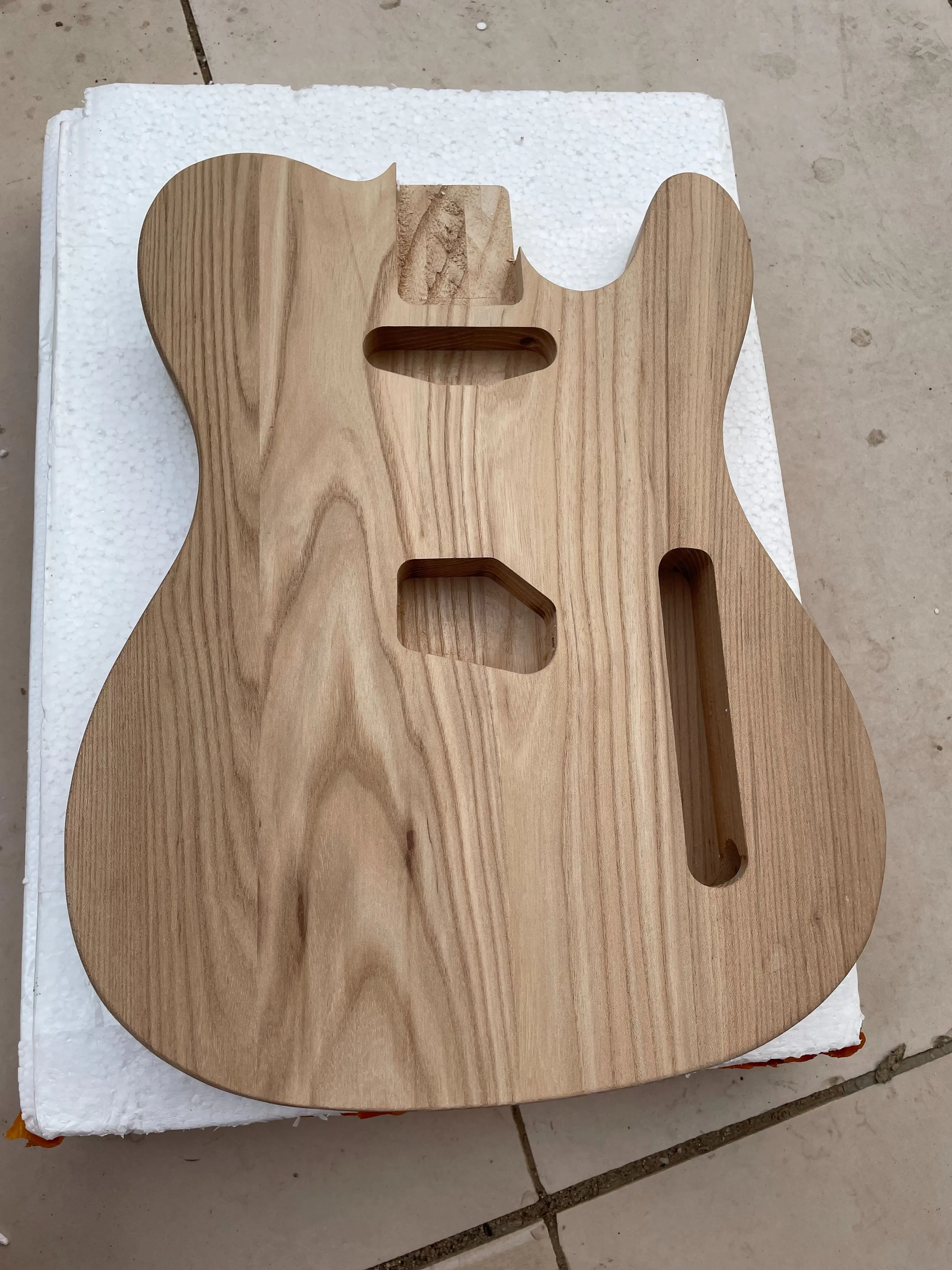 Semi Finished Electric Guitar Body Kit, DIY Luthier, Ash Wood, Semi Finished Guitar Barrel, 5.7cm Width, High Quality, New
