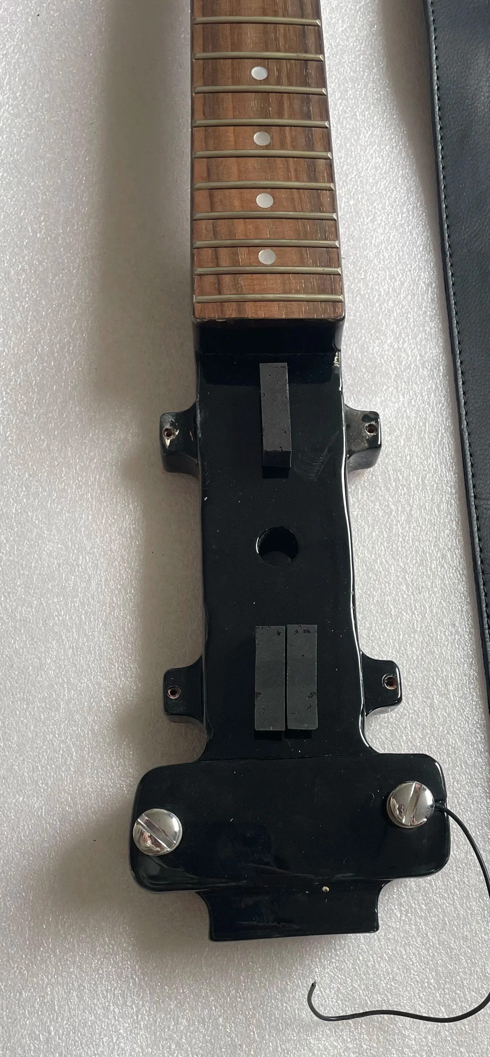 Unfinished Electric Travel Guitar Kit,Slat Defective,Luthier Lovers,DIY Part,Semi-finished Minni Guitar,Neck&Body Turning Pegs