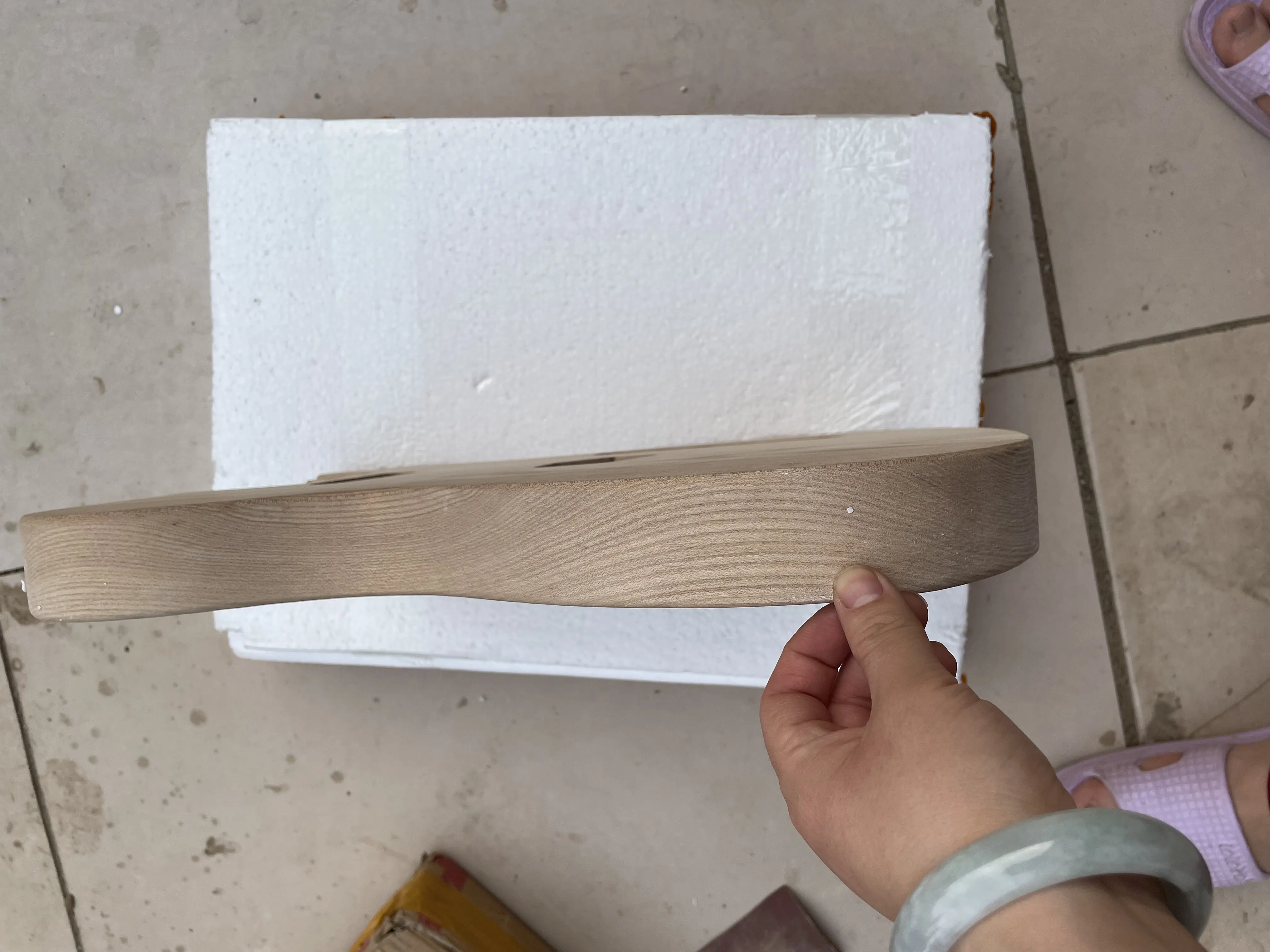 Semi Finished Electric Guitar Body Kit, DIY Luthier, Ash Wood, Semi Finished Guitar Barrel, 5.7cm Width, High Quality, New