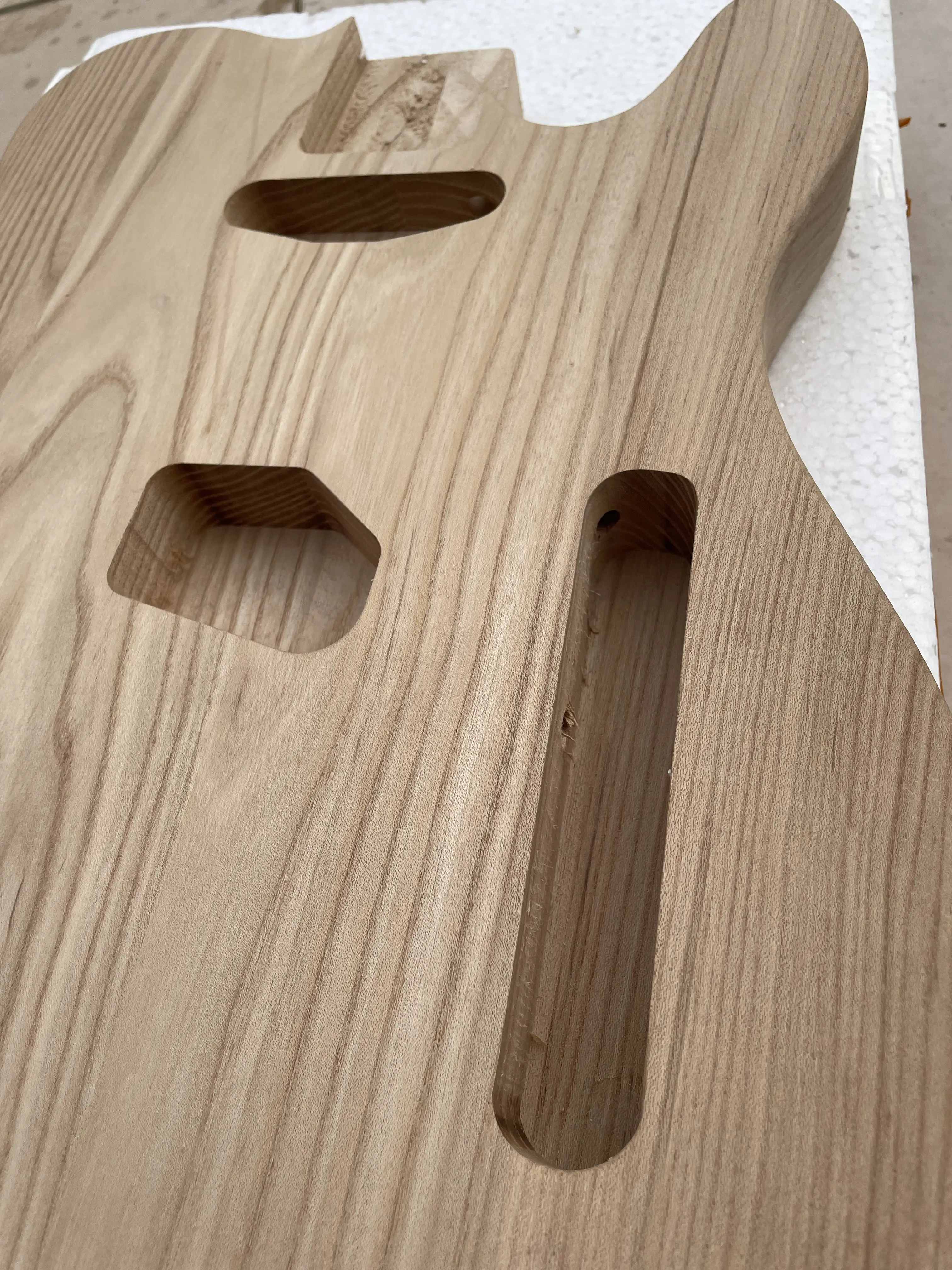 Semi Finished Electric Guitar Body Kit, DIY Luthier, Ash Wood, Semi Finished Guitar Barrel, 5.7cm Width, High Quality, New