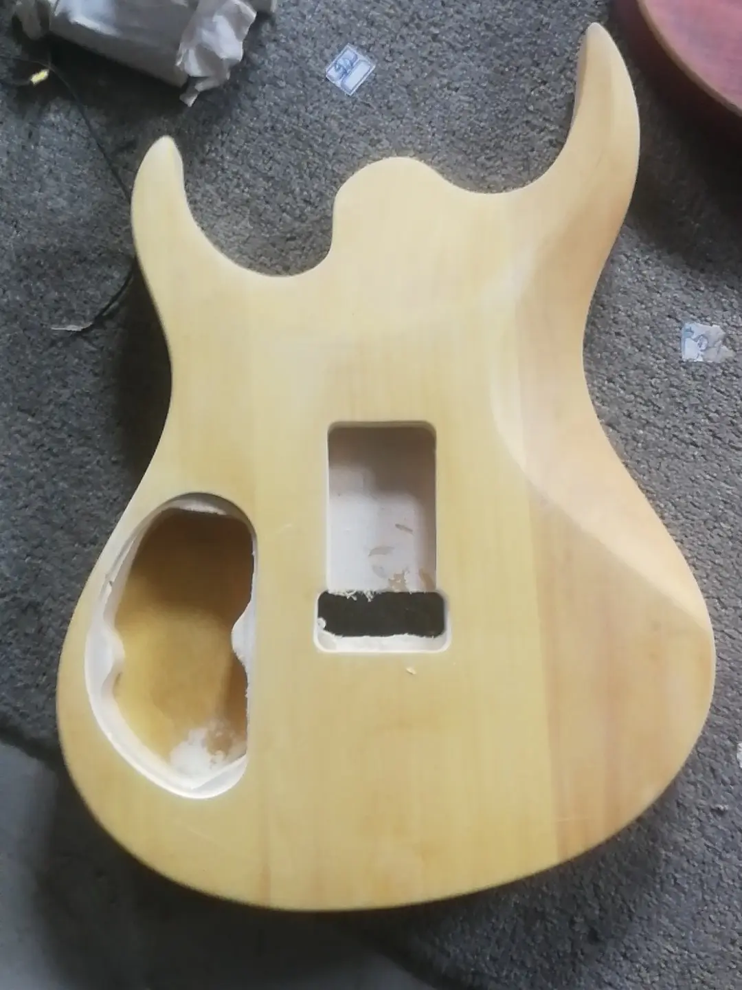 High Quality Electric Guitar Body Unfinished Basswood, Customized hh, Standard Size,Free DIY, Real Photos
