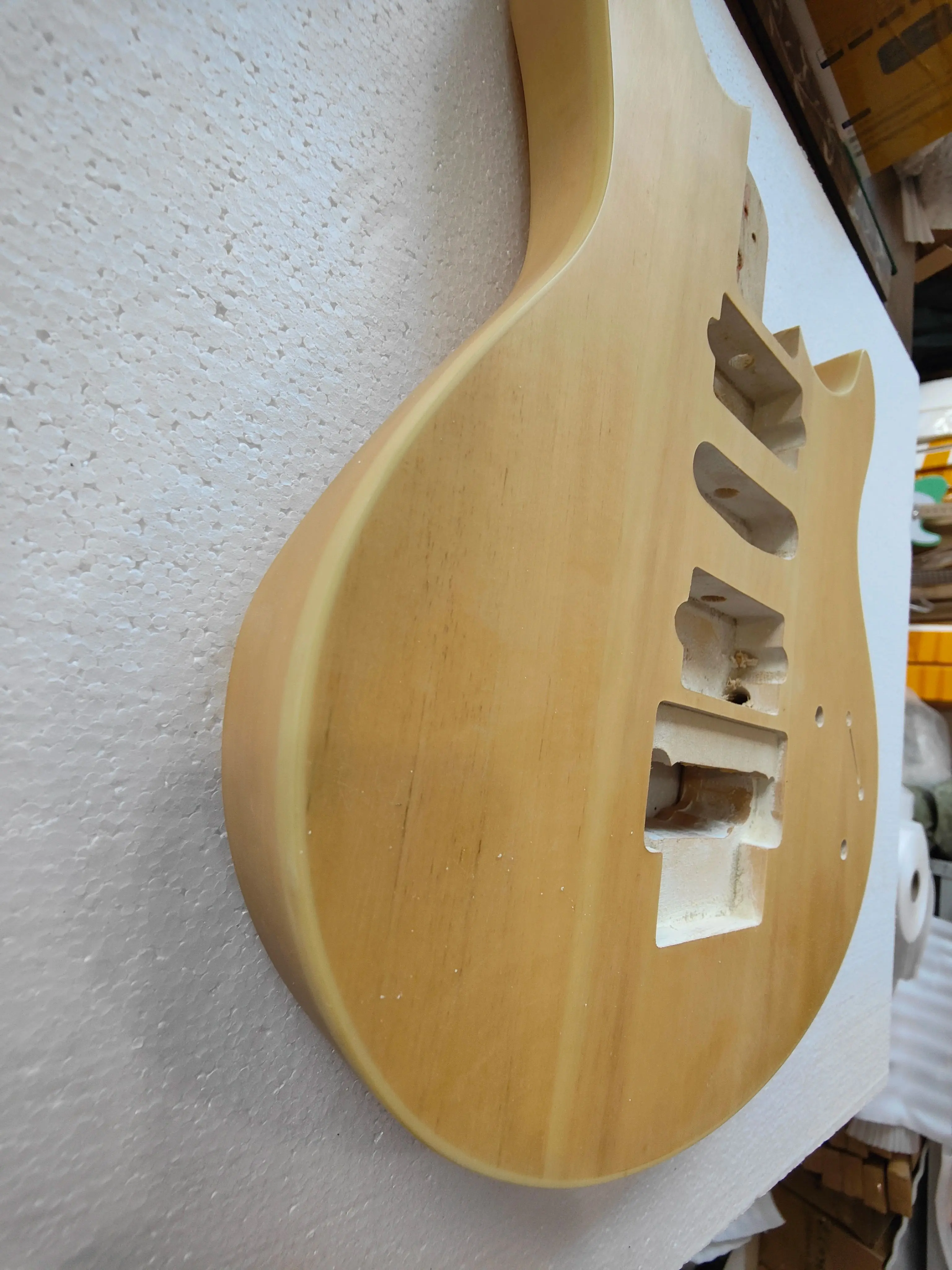 Original Electric Guitar Body, Defective, Rare Red, Sonic Color, basswood, Ready for Install without Hardwares