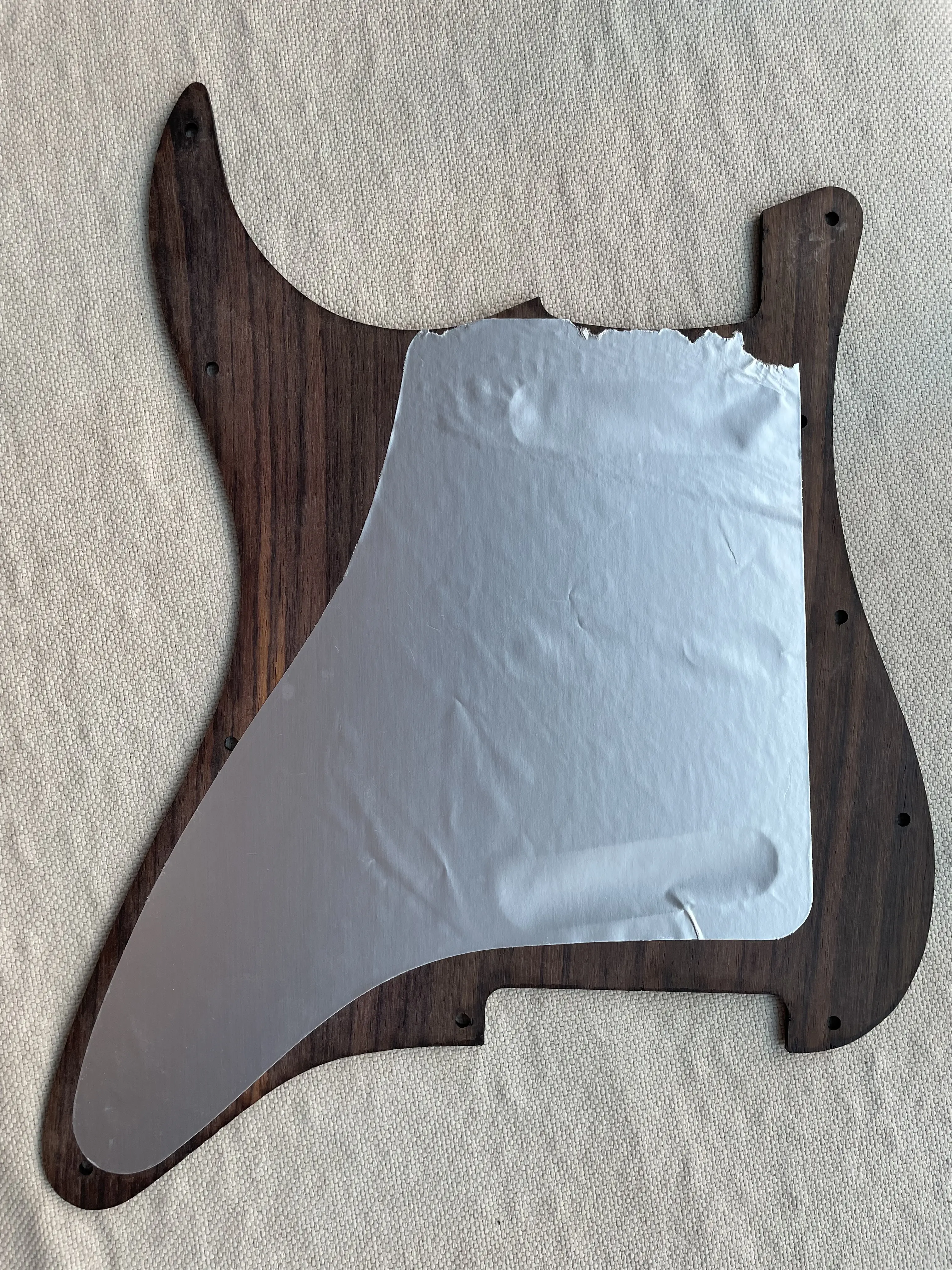 Beautiful Electric Guitar SSS Pickguard, Solid Rosewood,Carved Pattern,Guitar Plate,Scratch Pick Guard, Guitar Accessories, 1 Pc