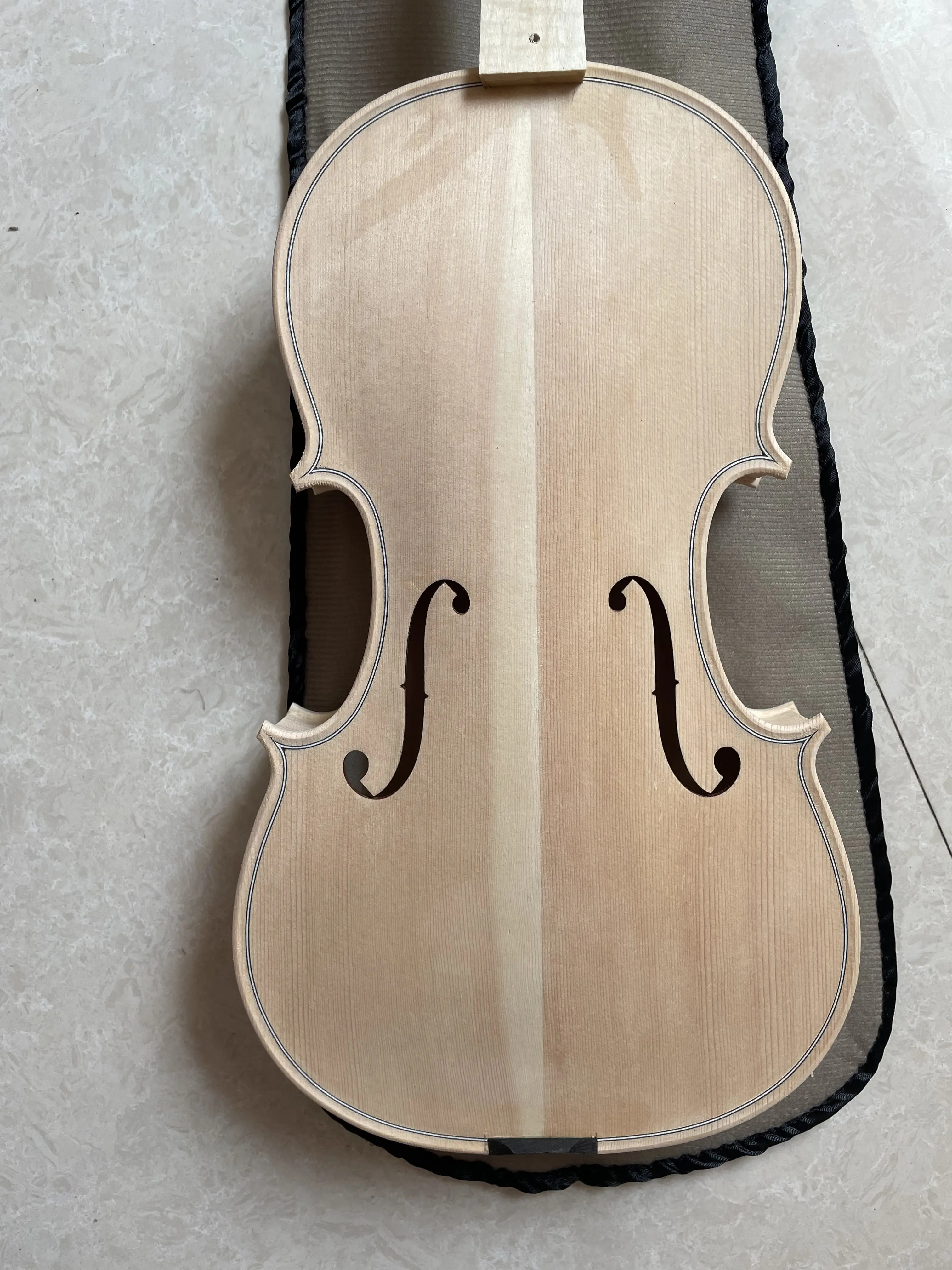 Violin Body and Neck and Fingerboard, Violin, White, Guarneri Model, 100% Hand Made, Blank, High Quality, Violin 4/4 ,Real Photo