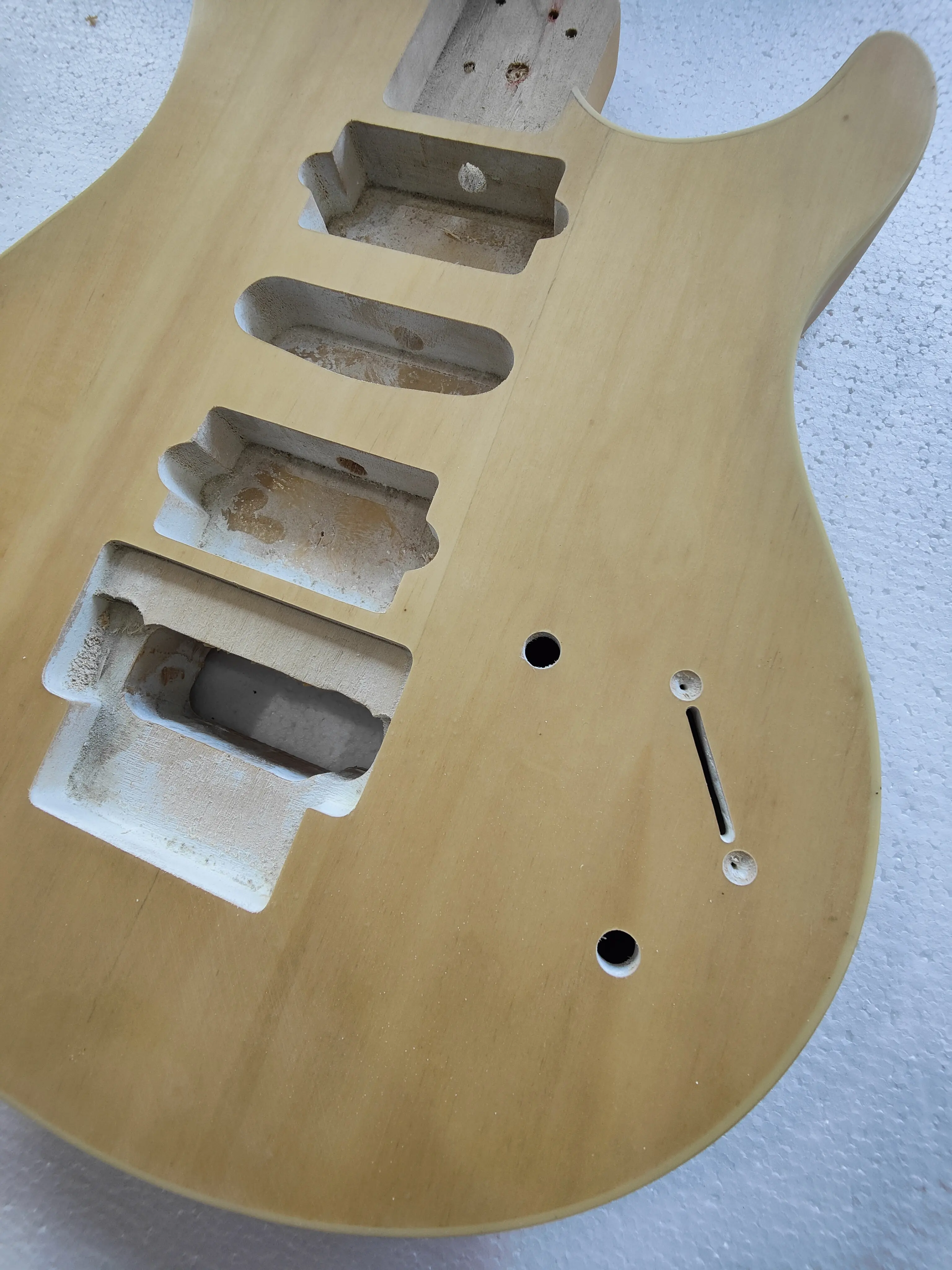 Original Electric Guitar Body, Defective, Rare Red, Sonic Color, basswood, Ready for Install without Hardwares