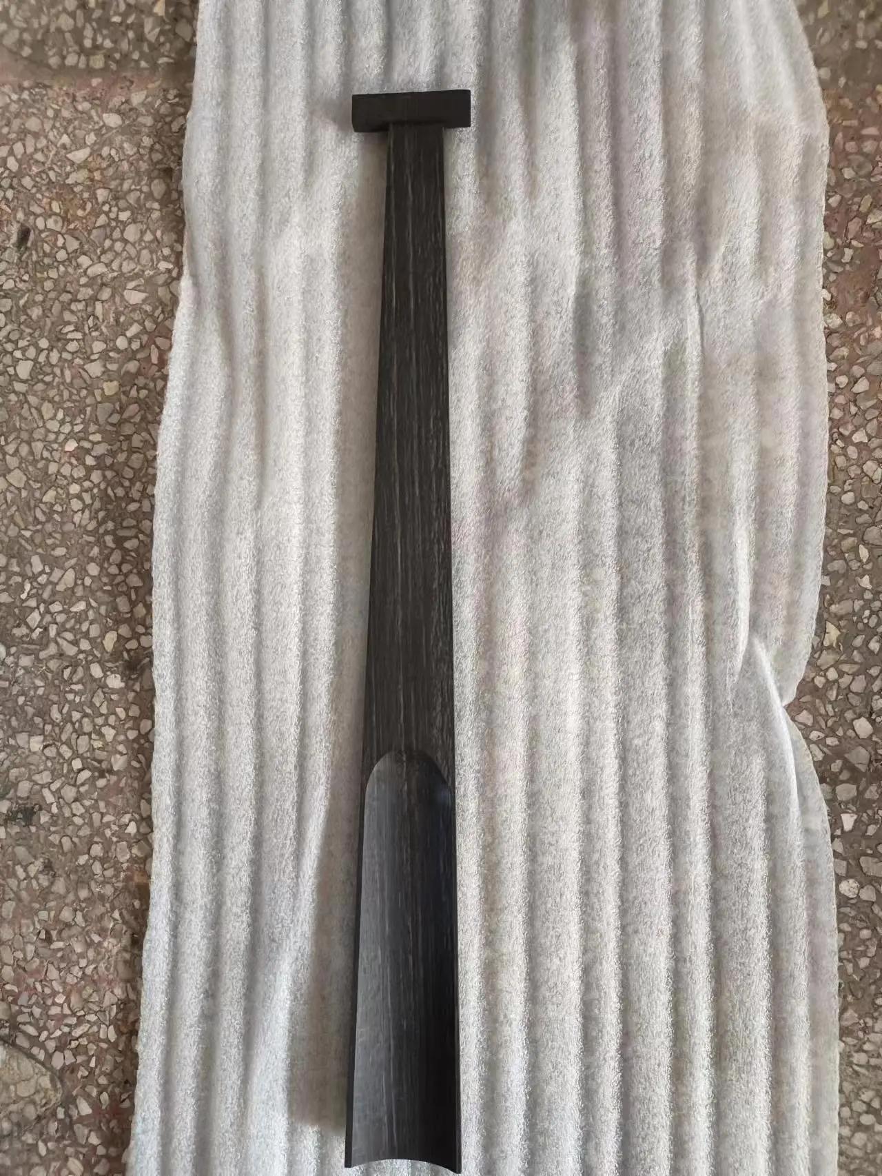 1PC High Quality Excellent Black Indonesia Natural Ebony Cello Fingerboard 4/4 with Top Nut Beveled Type Cello Parts
