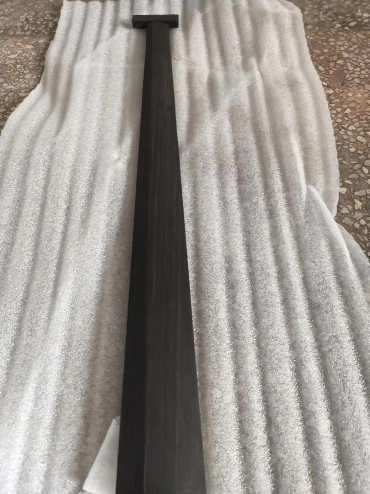 1PC High Quality Excellent Black Indonesia Natural Ebony Cello Fingerboard 4/4 with Top Nut Beveled Type Cello Parts