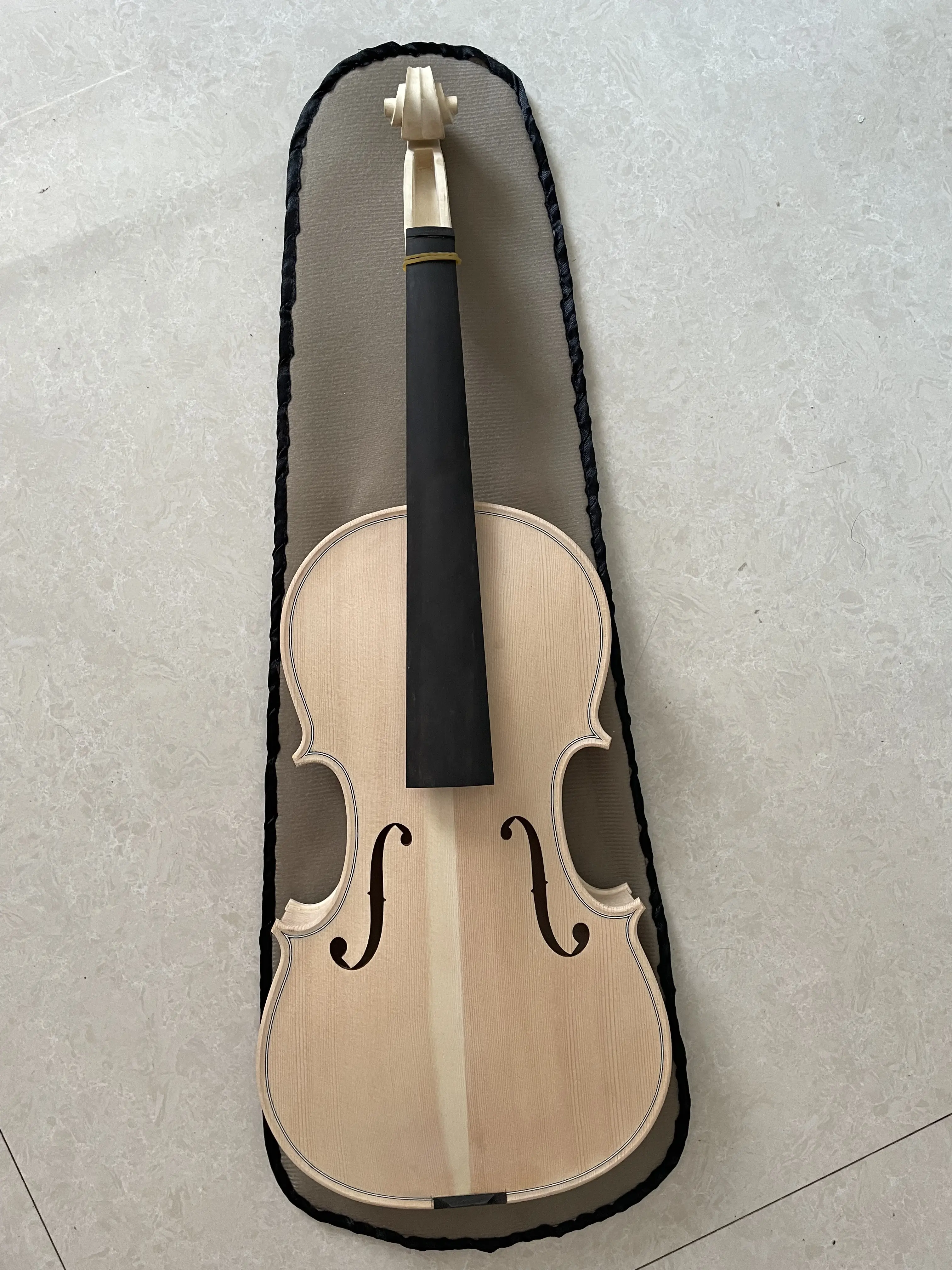 Violin Body and Neck and Fingerboard, Violin, White, Guarneri Model, 100% Hand Made, Blank, High Quality, Violin 4/4 ,Real Photo