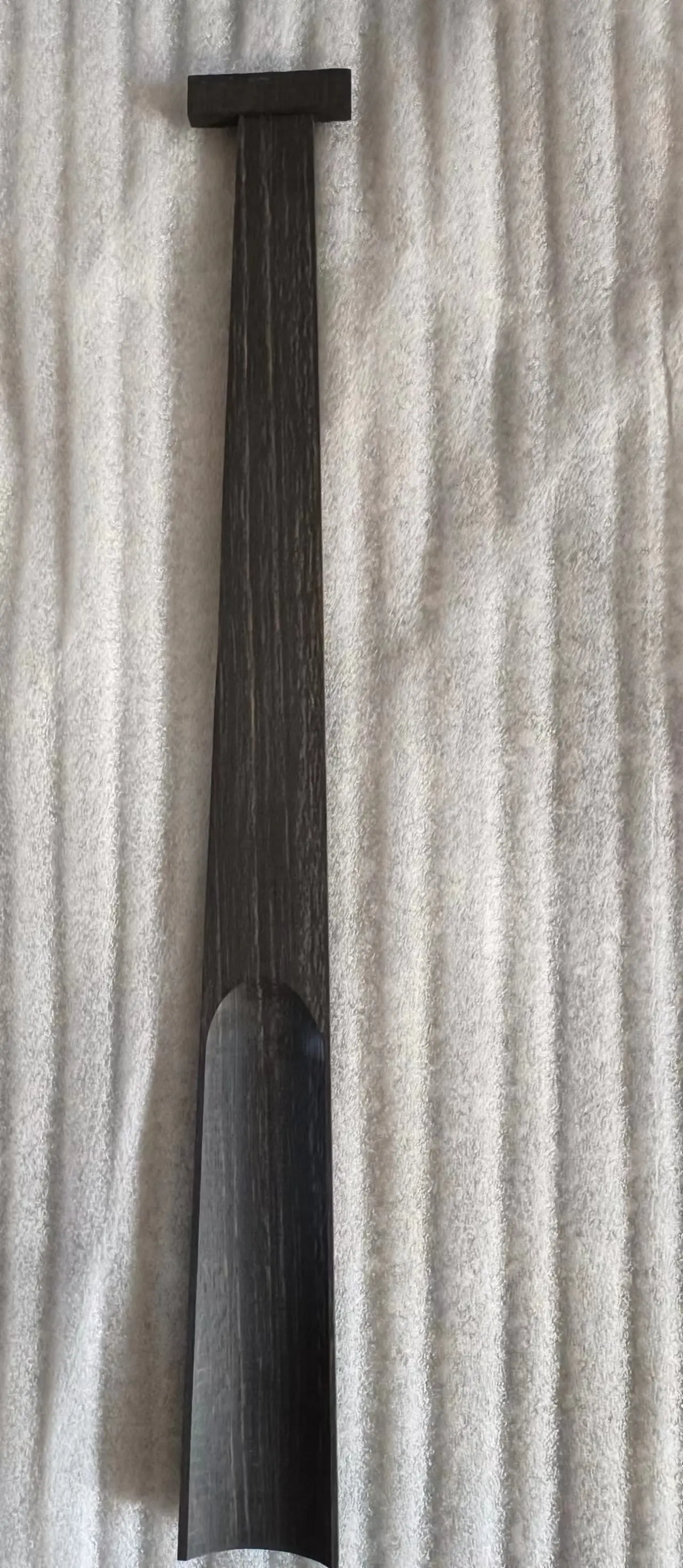 1PC High Quality Excellent Black Indonesia Natural Ebony Cello Fingerboard 4/4 with Top Nut Beveled Type Cello Parts
