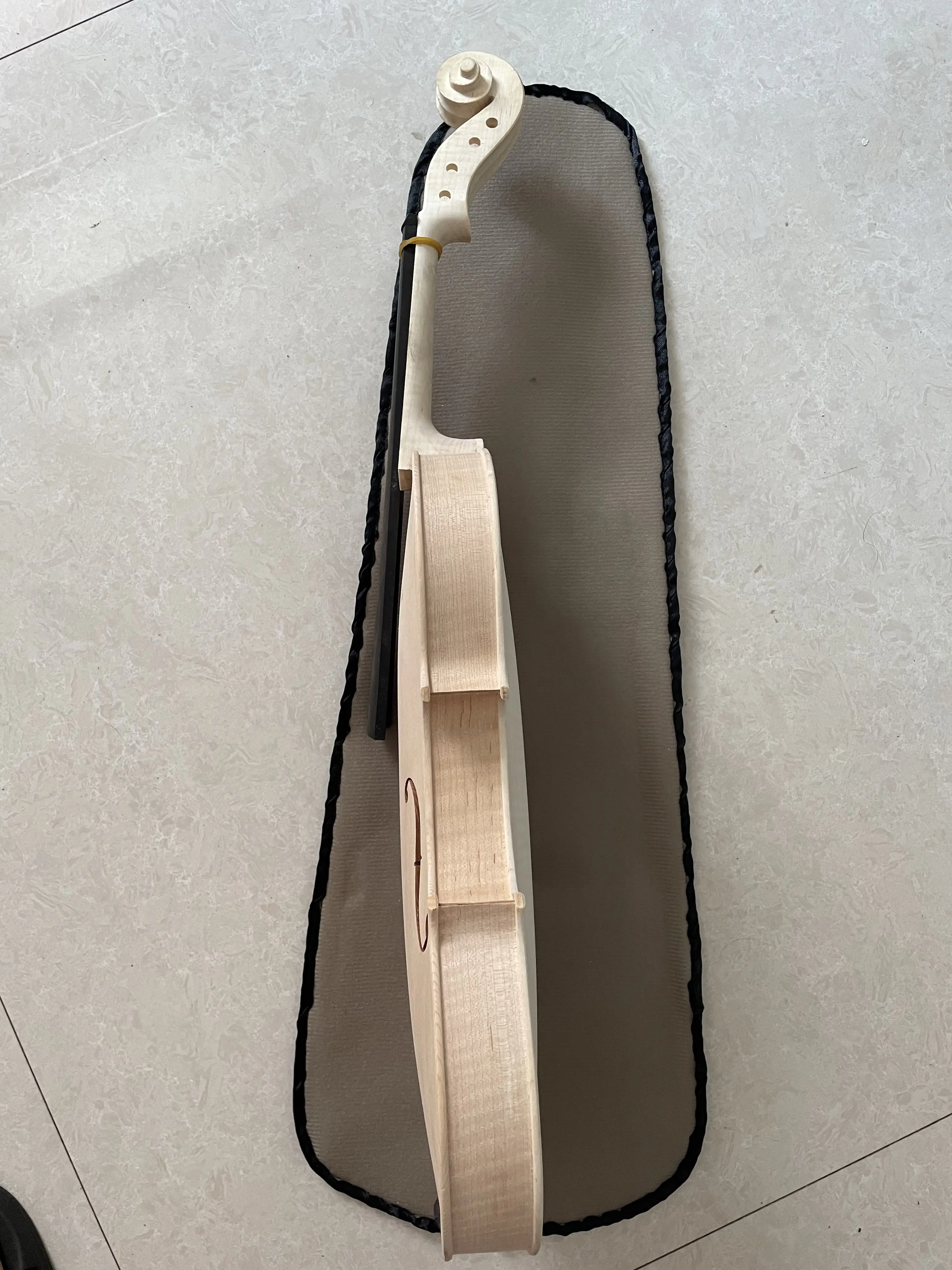 Violin Body and Neck and Fingerboard, Violin, White, Guarneri Model, 100% Hand Made, Blank, High Quality, Violin 4/4 ,Real Photo