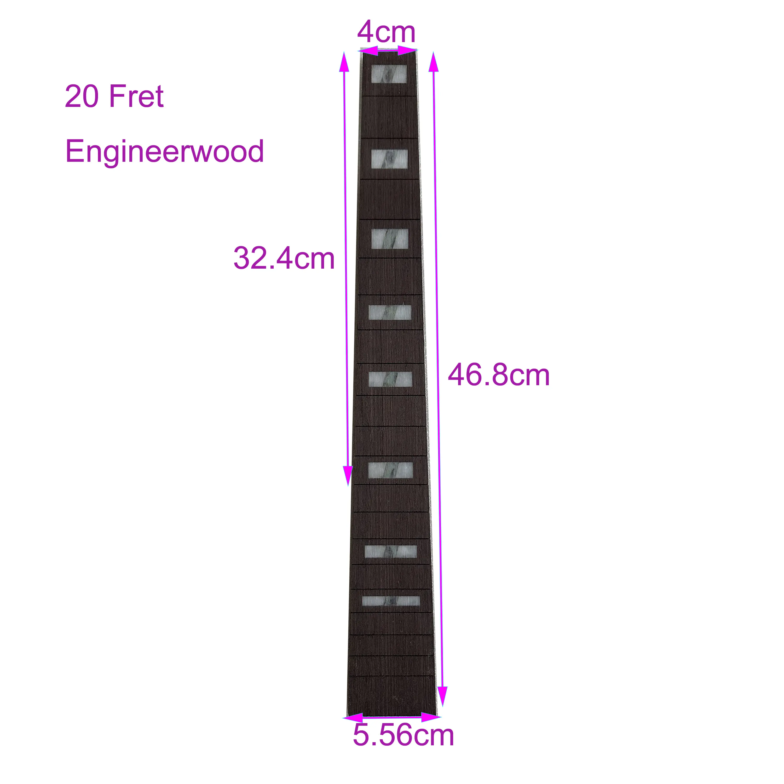 20 Frets DIY Acoustic Folk Guitar Fingerboard with Rare Customized Shape inlaided DIY Accessories Part Real Photos