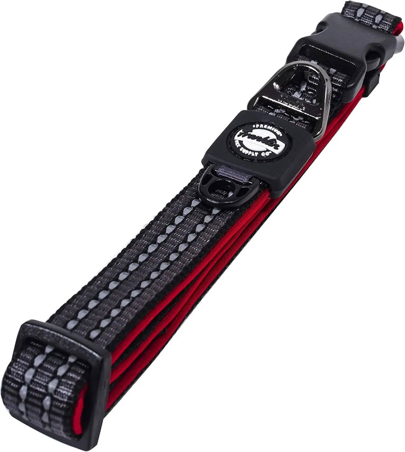 Nylon Dog Collar - Reflective Comfort Fit Neoprene Puppy Dog Cat Easy Clip
