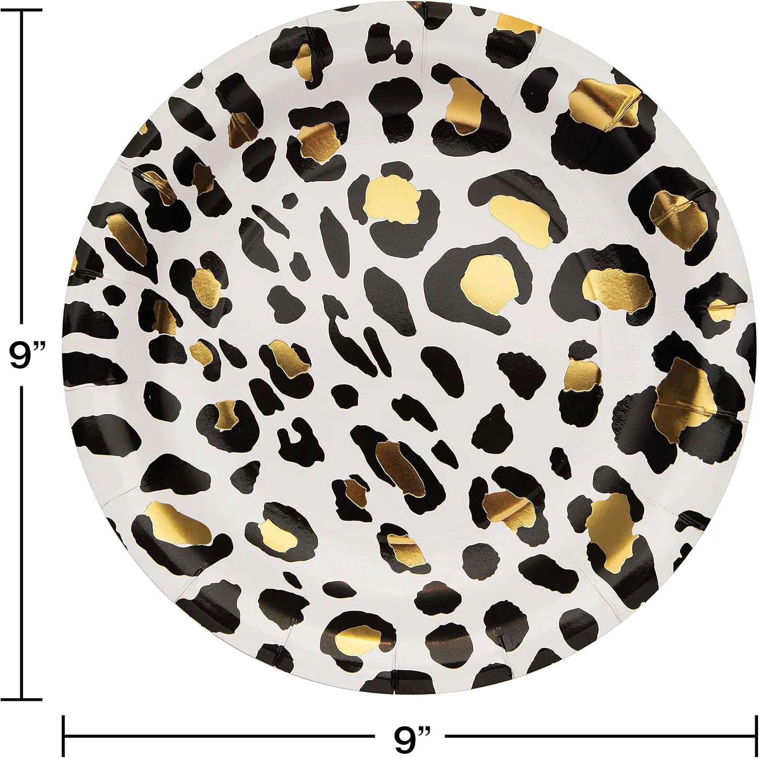 Leopard Paper Plates, 8 ct