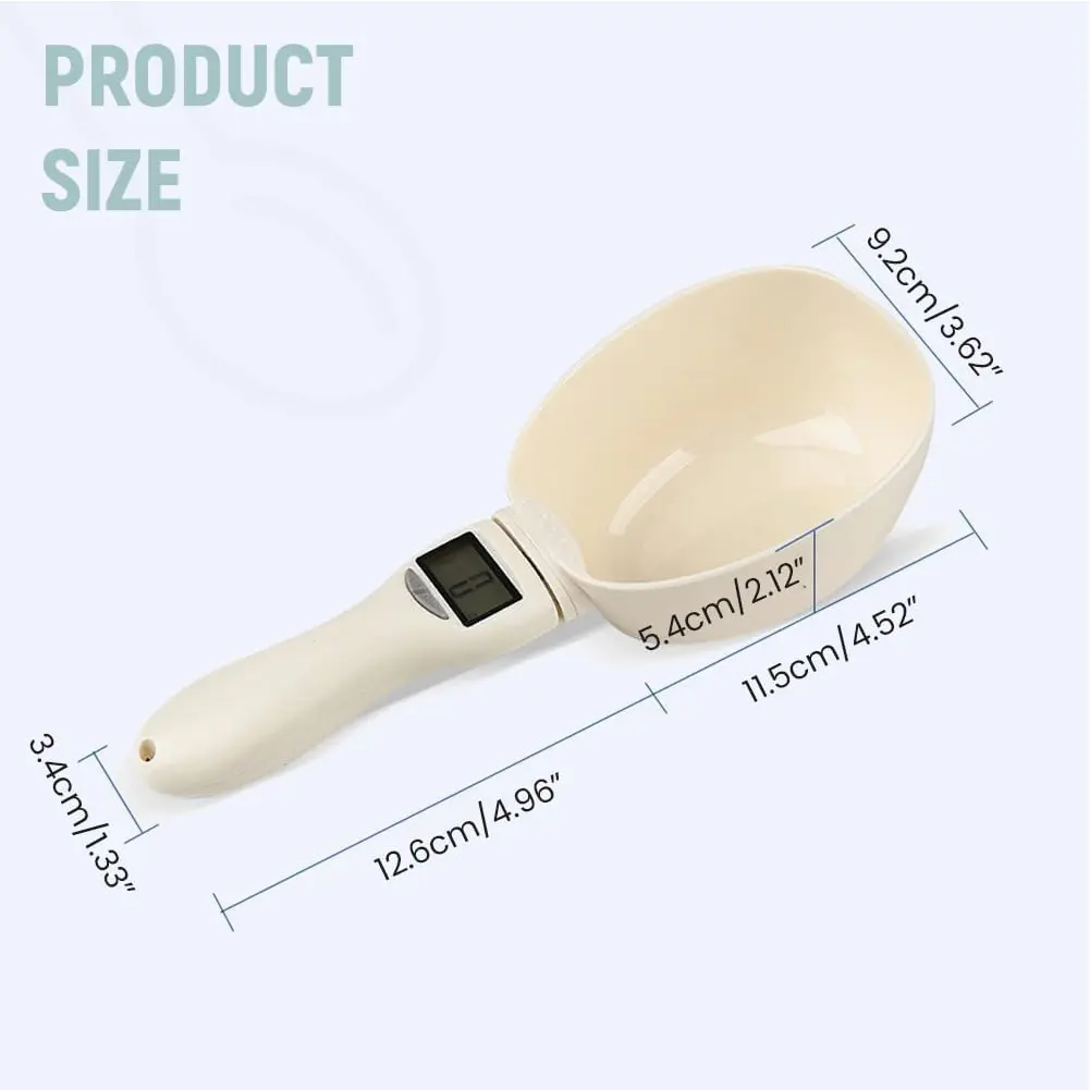 Digital Measuring Spoon 800g/1g Measuring Weighing Electronic Spoon Scale High Precision for Kitchen Daily Meals Dog Cat Food