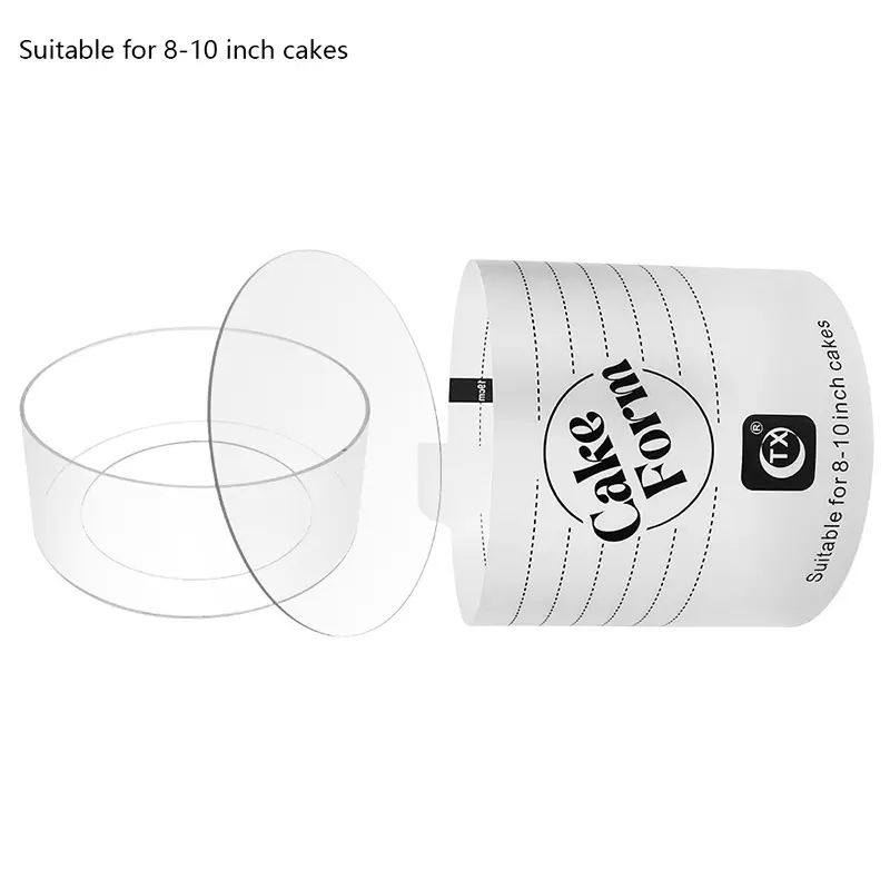 Adjustable Round Acrylic Telescopic Mousse Ring Circle Mold With Scale Heightened Cake Rings For Baking
