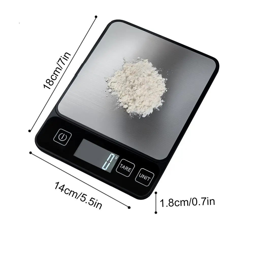 10kg/1g Digital Kitchen Scale Precision Food Kitchen Scale Digital Weight Grams and Oz Scale Electronic Scales for Food