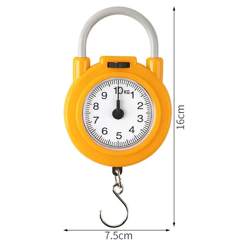 Portable Metal Hanging Scale with Hook High Precision Weight Scale Plastic Spring Scale