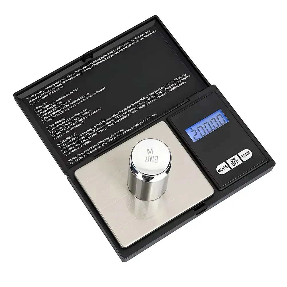 1 PC Mini Flip Jewelry Scale with An Accuracy of 0.01g Portable Pocket Small Electronic Scale High Quality Screen Backlight