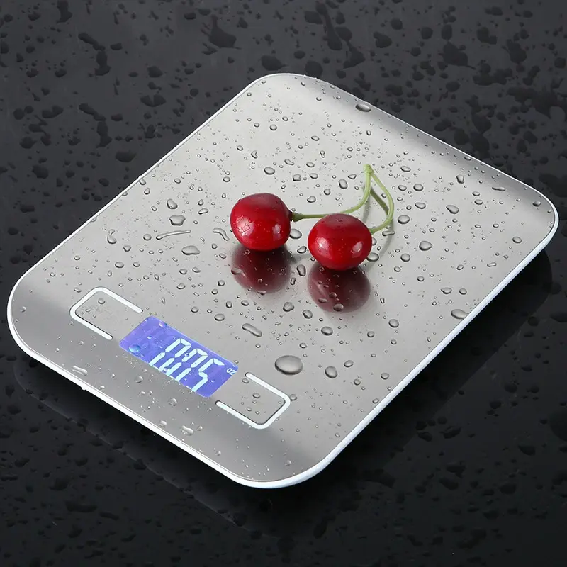 5kg/1g Or 10kg/1g Backlight Digital Kitchen Scale Stainless Steel Platform Weighting Balance Food Scale Rosegold / Silver