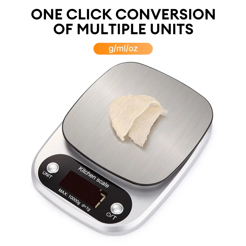 Digital Kitchen Scale 10kg  Electronic Jewelry Food Baking Scale Digital Weight Gram and Oz Digital Gram Scale with LCD/ Tare