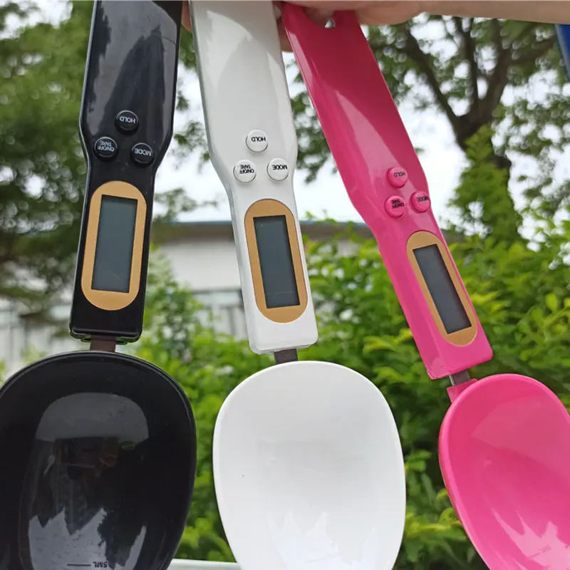 500g/0.1g rechargable spoon Scale LCD Digital Kitchen Measuring Gram Electronic for hanging weighing tool drop shipping