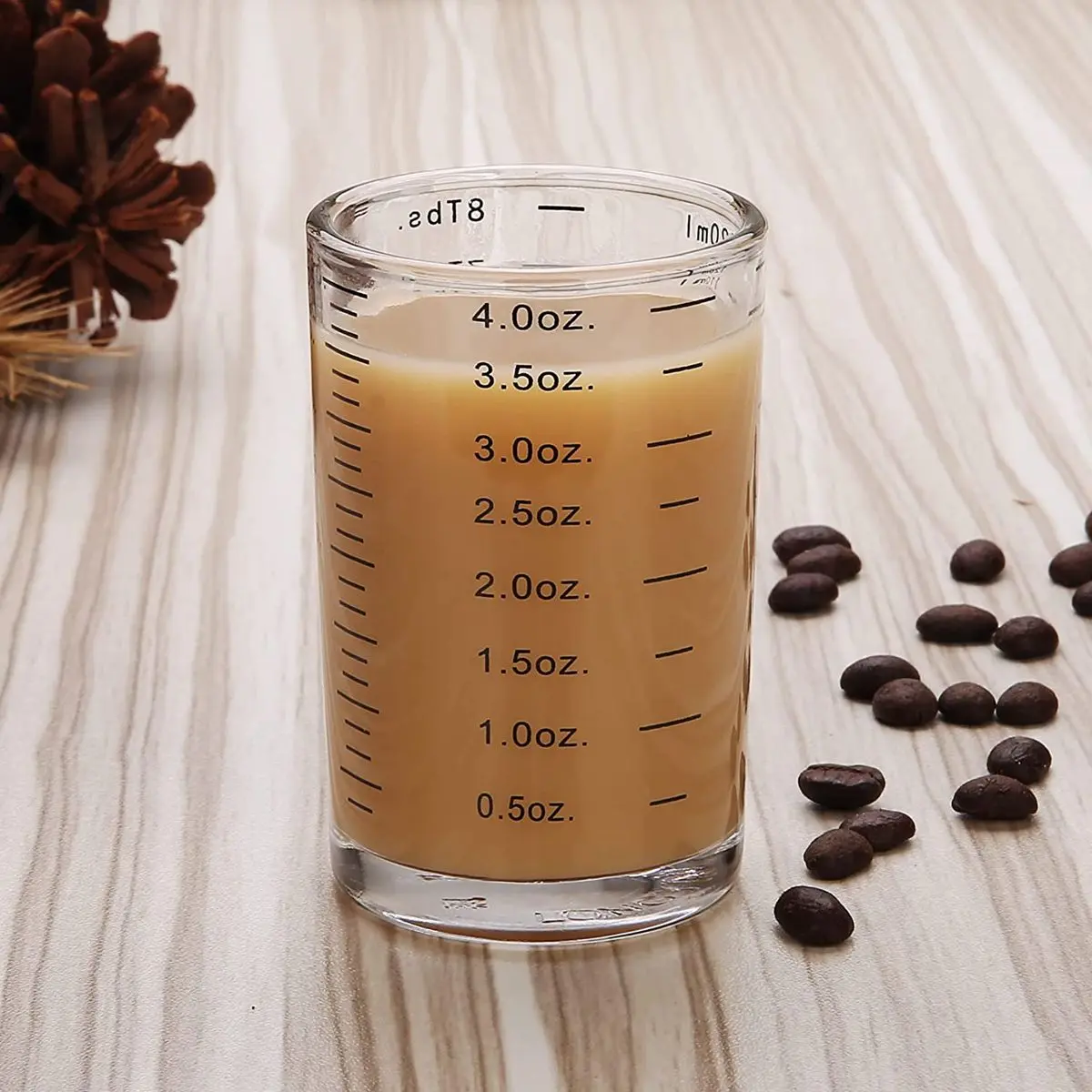 4 Ounce/120ML Heavy Duty Heat-resistant Bar Accessories Measuring Cup Bartender Tools Shot Glass Jigger