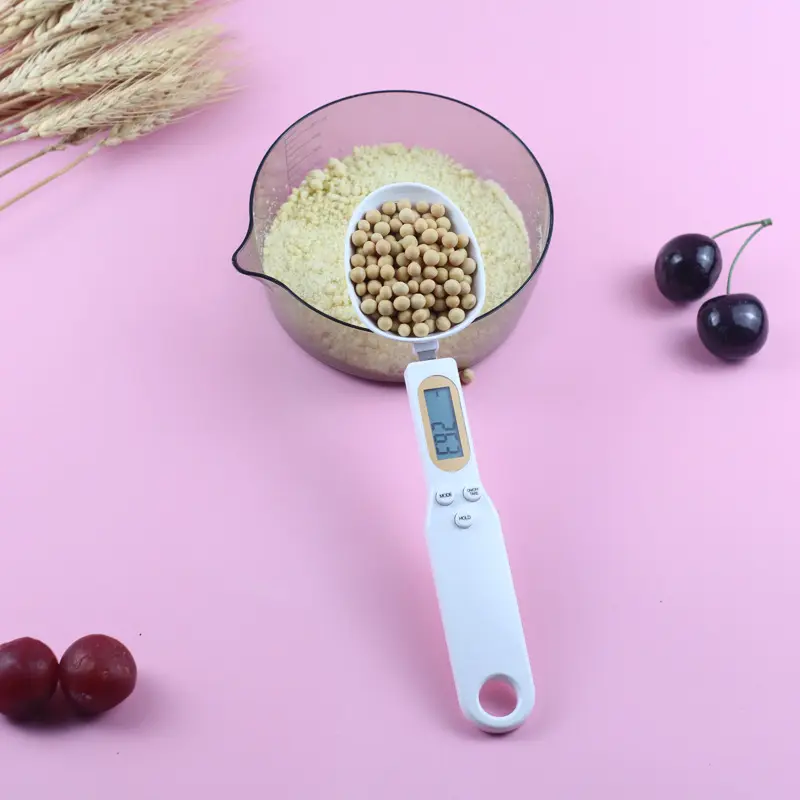 500g/0.1g rechargable spoon Scale LCD Digital Kitchen Measuring Gram Electronic for hanging weighing tool drop shipping