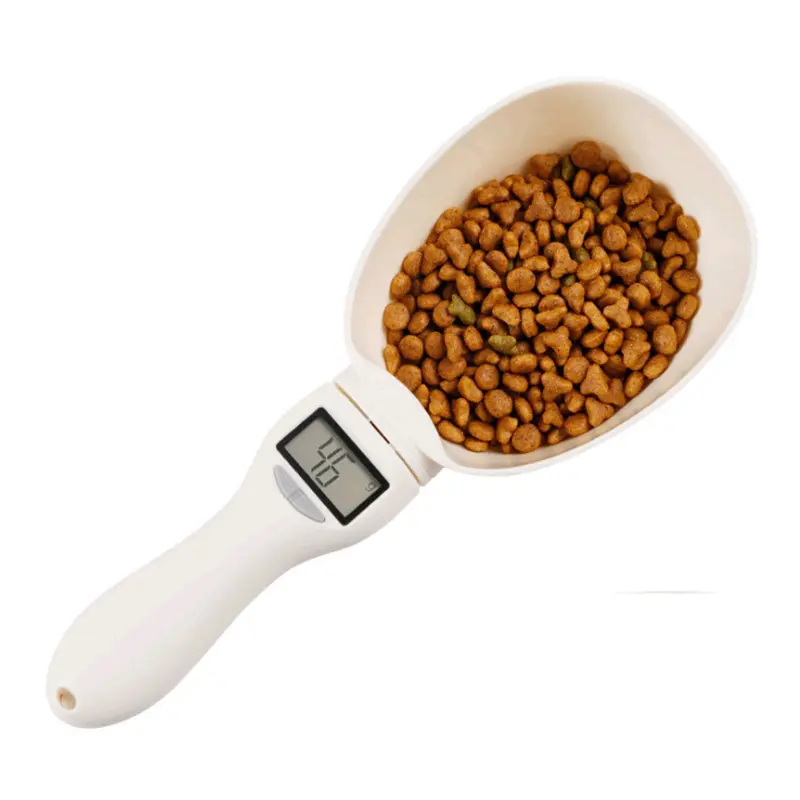 Pet Food Scale LCD Electronic Precision Weighing Tool Dog Cat Feeding Food Measuring Spoon Digital Display Kitchen Scale