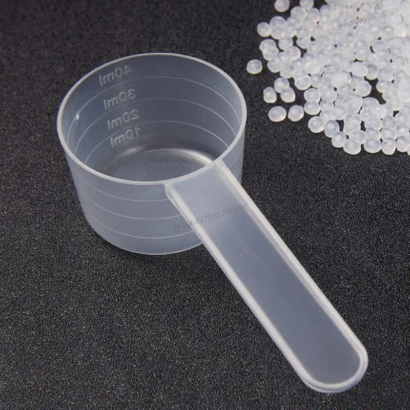 Measuring Spoon 30-70ml Kitchen Plastic Measuring Coffee Scoop with Scale Baking Utensils Milk Powder Laboratory Liquid Spoon