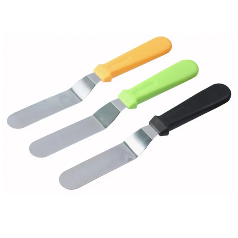 Professional Stainless Steel Spatula Cake Decorating Frosting Baking Tools with PP Plastic Handle Cake Decorating Frosting Spatu