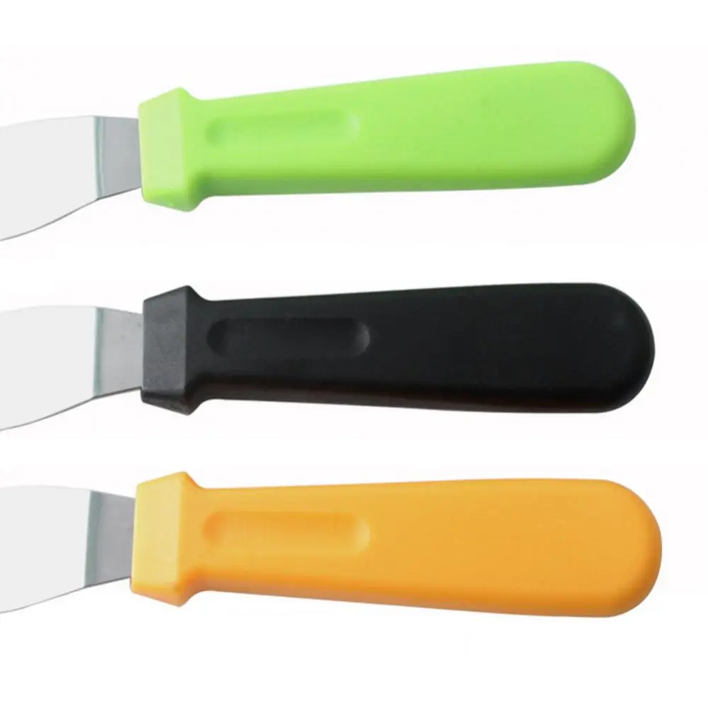 Professional Stainless Steel Spatula Cake Decorating Frosting Baking Tools with PP Plastic Handle Cake Decorating Frosting Spatu