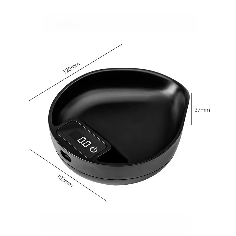 Mini Digital Coffee Scale 0.1g Precision, Espresso Brewing Weighing Scale with Bean Plate, Portable for Kitchen Travel Outdoor