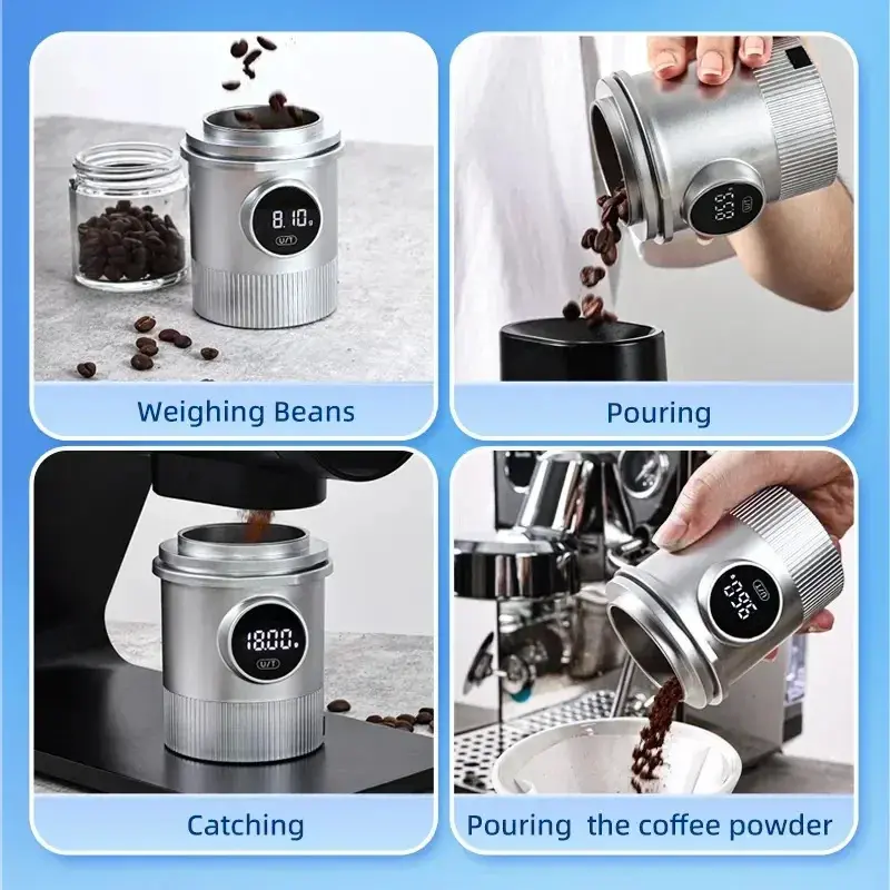 2025 New Digital Weight Scale Weighting LCD Rechargeable 500g Electronic Weighing Scale Coffee Utensils Suitable For 58mm Handle