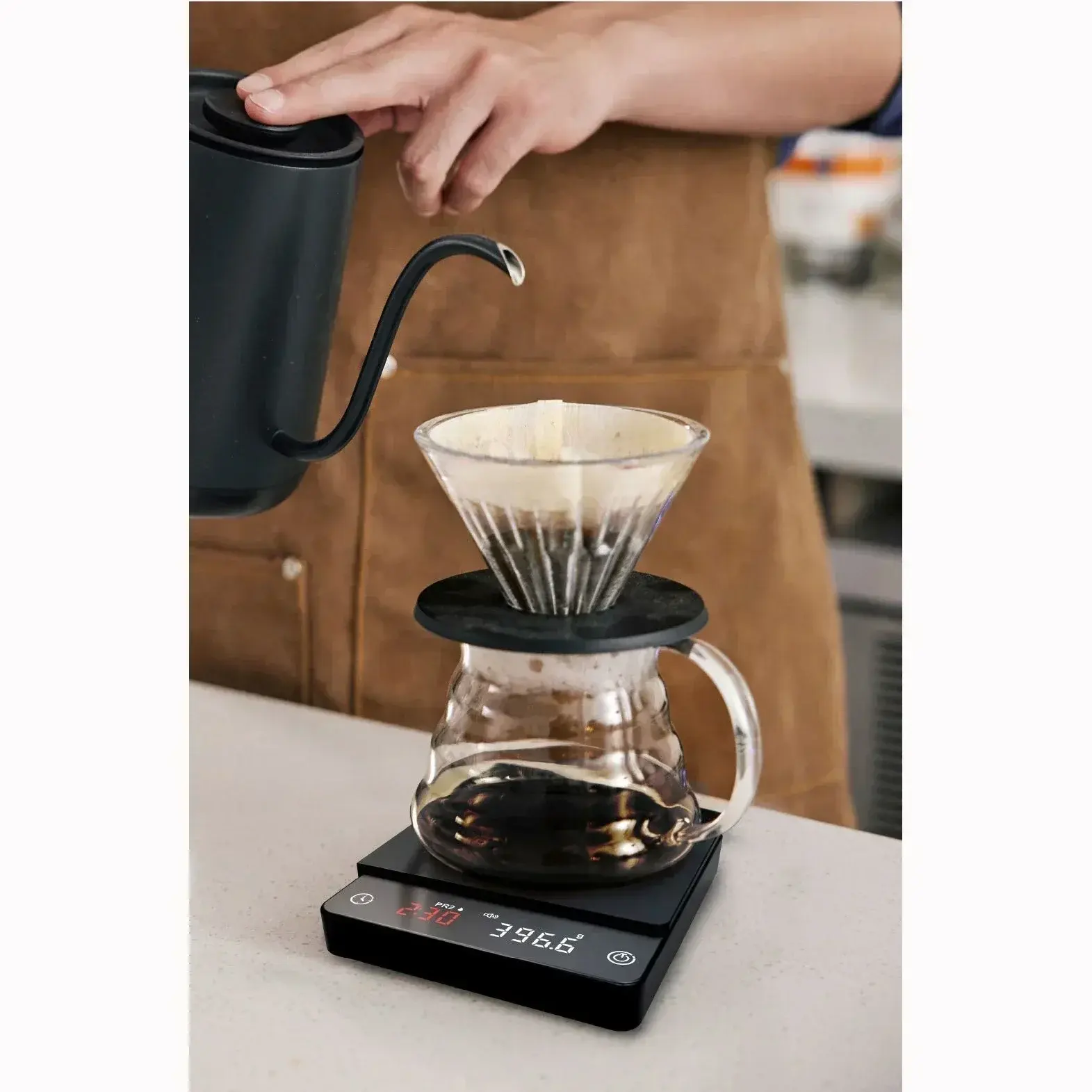 Tiny Espresso Coffee Kitchen Scale SearchPean Mini Smart Timer USB 2kg/0.1g Send Pad Man Woman Gift Timer Digital Weight Scale