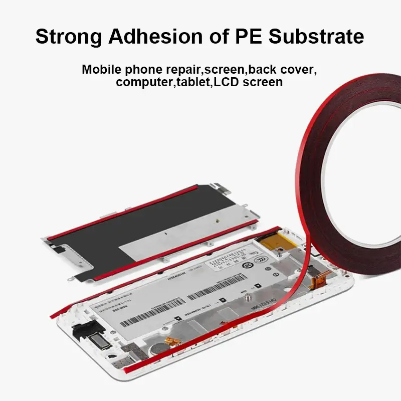 3mm Double Sided Adhesive Tape for CellPhone Tablet LCD Screen Back Cover High Temperature Resistance Sealing Tape