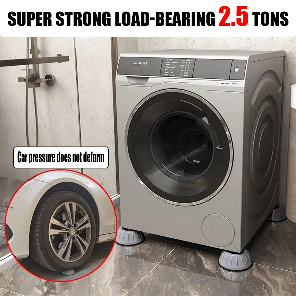 Anti Vibration Feet Pads Rubber Legs Slipstop Silent Skid Raiser Mat For Washing Machine Support Dampers Stand Accessories Tools