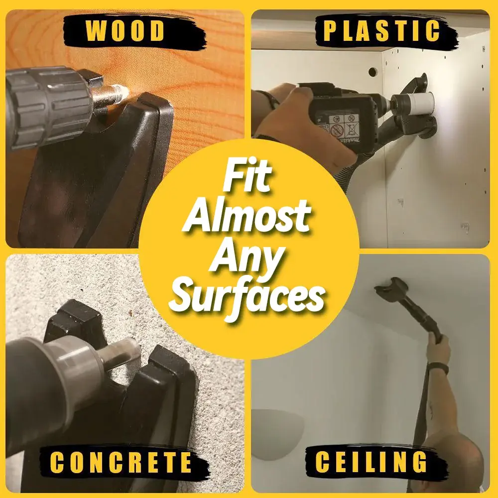 Hands-Free Dust Collector Universial Electric Drill Dust Vacuum Suction Collector For Woodworking Home DIY Tool Accessories