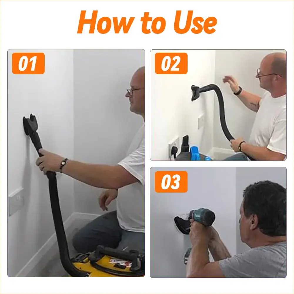 Hands-Free Dust Collector Universial Electric Drill Dust Vacuum Suction Collector For Woodworking Home DIY Tool Accessories