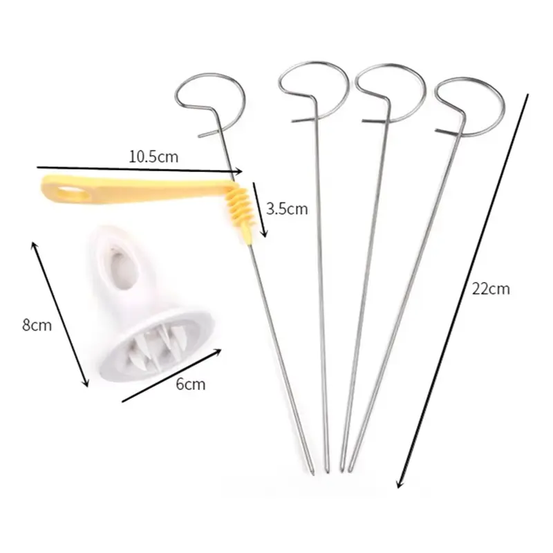 1Set Stainless Steel Whirlwind Potato Slicer Rotate Potato Cutter Twisted Potato Spiral Slicer Creative Home and Kitchen Gadgets